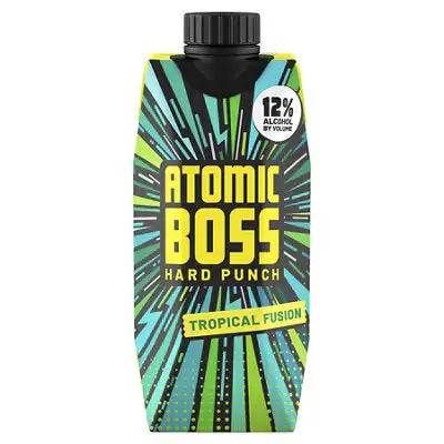 Atomic Boss Hard Punch Tropical Fusion Wine Based Cocktail 500ML - 500ml Bottle