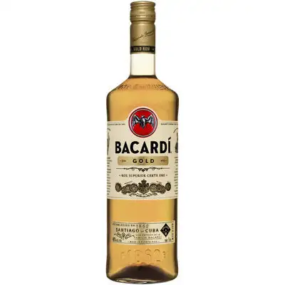 Bacardi Gold Rum 80 1L - 1l Bottle