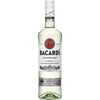 Bacardi Light Rum Superior 80 750ML - 750ml Bottle