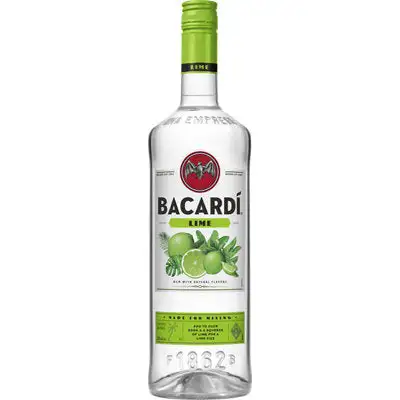 Bacardi Lime Flavored Rum 70 1L - 1l Bottle