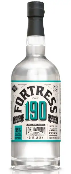 Fort Hamilton Grain Alcohol, 'Fortress 190' - 1000ml Bottle