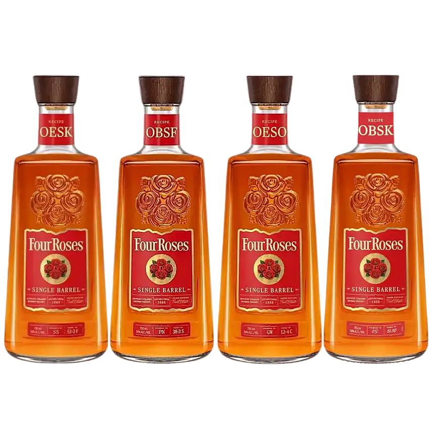 Four Roses OBSK, OESK, OESO & OBSF Recipe Bundle | Limited Edition Bourbon Set