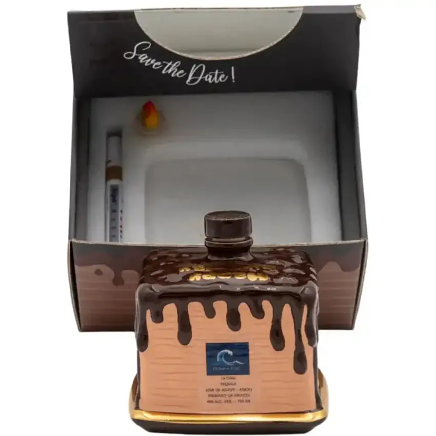 Oceano Azul Square Chocolate La cake Tequila Anejo - 750ml Bottle