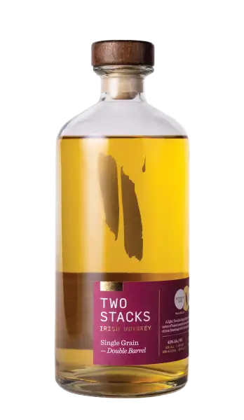 Two Stacks Irish Whiskey Single Grain Irish Whiskey 'Double Barrel' - 700ml Bottle