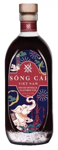 Song Cai Distillery Vietnam Spiced Roselle Gin - 700ml Bottle