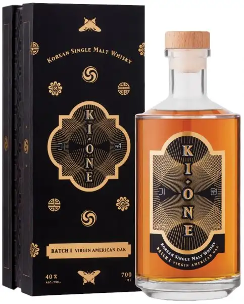 Three Societies Korean Single Malt Whisky 'Ki One - Virgin American Oak - Batch 1' - 700ml Bottle