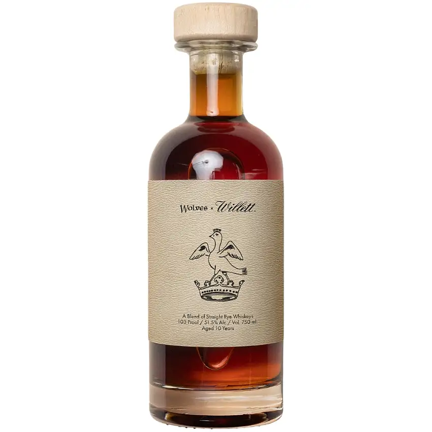 Wolves X Willet 10 Year Old Straight Rye - 750ML Bottle