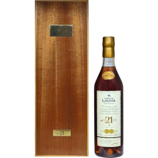 Comte de Lauvia 21 Year Armagnac (if the shipping method is UPS or FedEx, it will be sent without box) 750ML