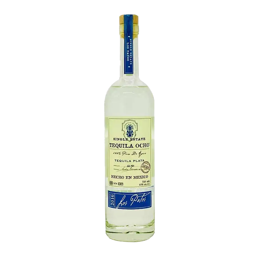 Tequila Ocho Single Estate 2016 Los Patos Plata Tequila