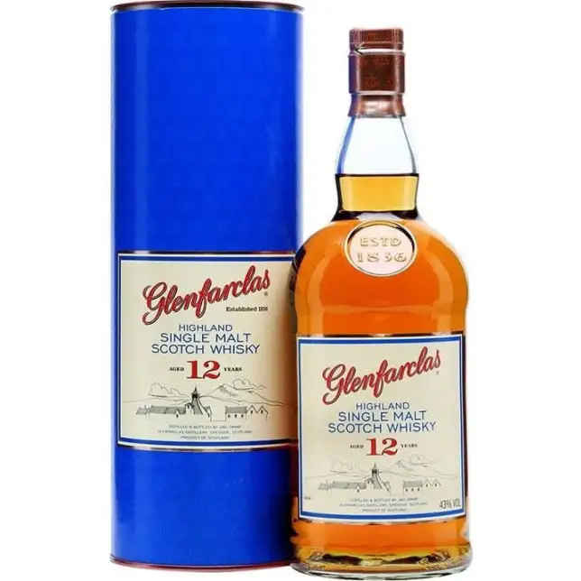 Glenfarclas 12 Year Scotch (if the shipping method is UPS or FedEx, it will be sent without box) 750ML