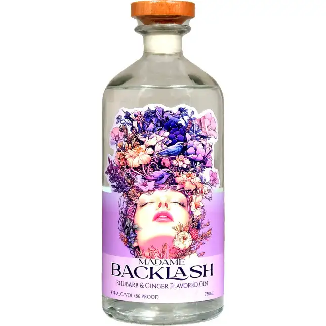 Madame Backlash Rhubarb & Ginger Gin 750ML
