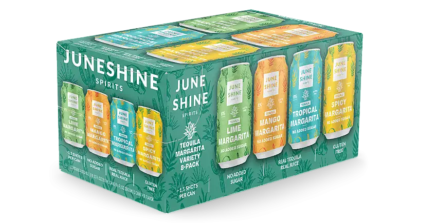 June Shine Spirits Tequila Margarita Variety 8-Pack