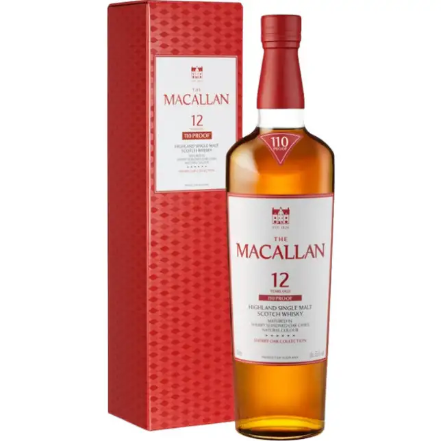 The Macallan 12 Year Sherry Oak 110 Proof Scotch 750ML