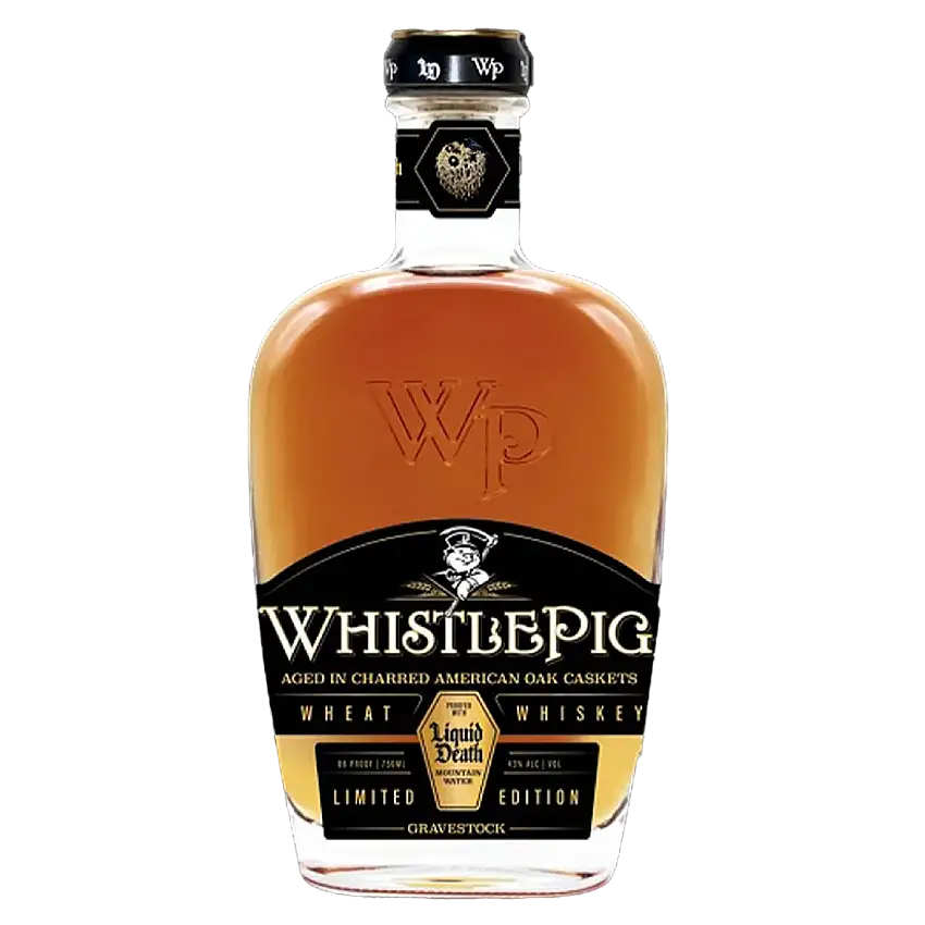 WhistlePig X Liquid Death Gravestock Wheat Whiskey